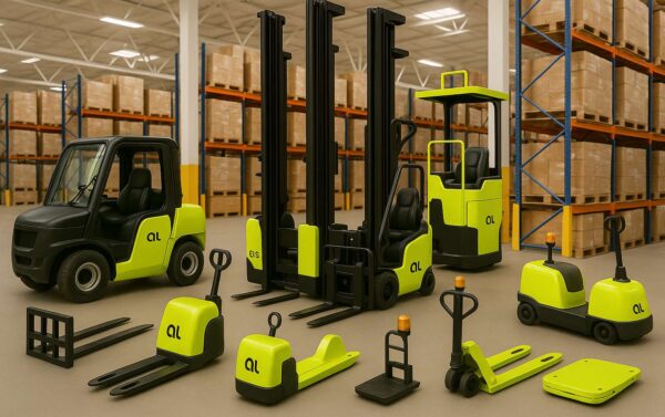 Detalle de batería de litio en equipo industrial AvanzaLift