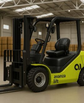 Carga y descarga eficiente con reach truck eléctrico AvanzaLift